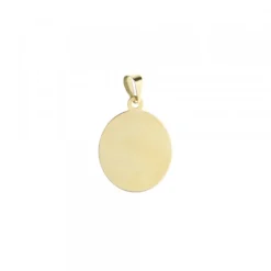 Medalla Ovalada Virgen Niña Oro 18mm