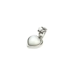 Mini Colgante Corazón y Eguzkilore Plata