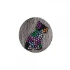 Moneda L Puppy de plata negra