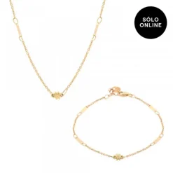 Pack Gargantilla y Pulsera Oro Eguzkilore
