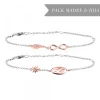 Pack Madre e Hija Pulsera Infinito Eguzkilore Rosa