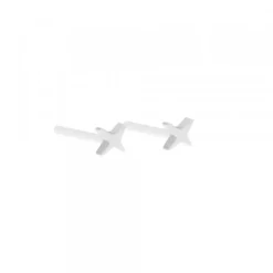 Pack Piercings Estrella 4 Puntas Plata 4 Uds