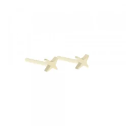 Pack Piercings Estrella 4 Puntas Plata 4 Uds