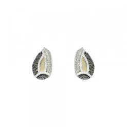 Pendientes Almendra Vitoria Plata y Lámina de Oro