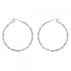Pendientes Aro Enredado Plata 33mm