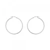 Pendientes Aro Entorchado Plata 35mm
