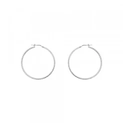 Pendientes Aro Entorchado Plata 20mm
