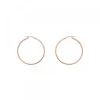 Pendientes Aro Entorchado Plata Rosa 20mm