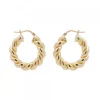 Pendientes Aro Gallonado Plata Dorada 20mm