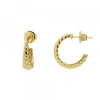 Pendientes Aro Grecia Plata Dorada 20mm