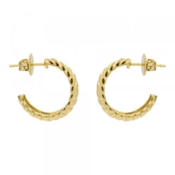 Pendientes Aro Grecia Plata Dorada 20mm
