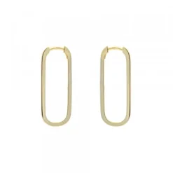 Pendientes Aro Hoop Plata Dorada 30mm