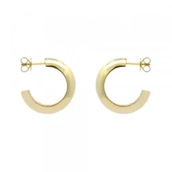 Pendientes Aro Plata Dorada 18mm
