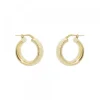 Pendientes Aro Textura Plata Dorada 20mm