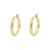 Pendientes Aros Plata Dorada 24mm