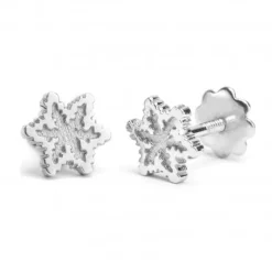 Pendientes bebé Eguzkilore Oro Blanco 6,5mm