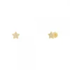 Pendientes Bebé Estrella Oro y Circonitas 6mm