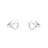 Pendientes Corazón Plata 9mm