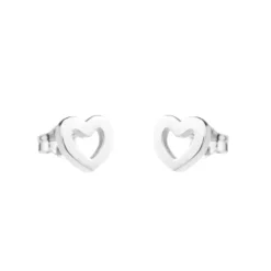 Pendientes Corazón Plata 9mm