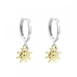 Pendientes Cripa Aro Eguzkilore Bicolor 13mm
