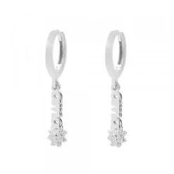 Pendientes Cripa Letras Ama Plata 11mm