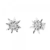Pendientes Eguzkilore Oro Blanco y Brillantes 12mm
