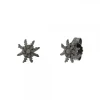 Pendientes Eguzkilore Plata Negra 11mm