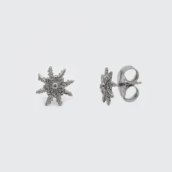 Pendientes Eguzkilore Plata Negra 11mm