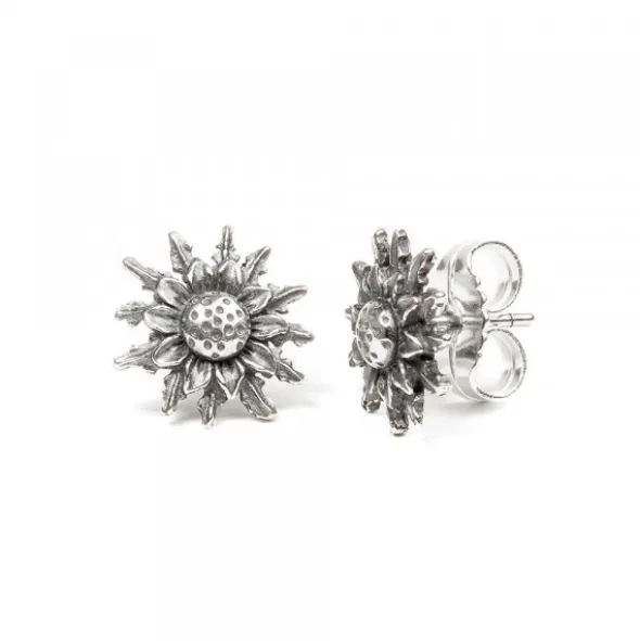 Pendientes Eguzkilore Plata Envejecida 14mm