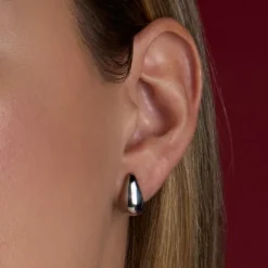 Pendientes Gota Plata 15mm