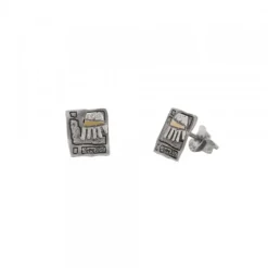 Pendientes Irulegi Plata y Lámina de Oro