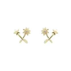 Pendientes Izarra Plata Dorada