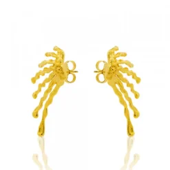 Pendientes Maxi Ur de Plata Dorada