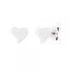 Pendientes Mini Bihotza Plata