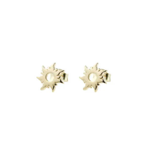Pendientes Mountain de Plata Dorada