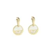 Pendientes Plata Dorada y Nácar Eguzkilore