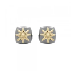 Pendientes Q2 Plata Negra y Eguzkilore Dorado