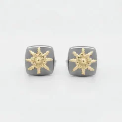 Pendientes Q2 Plata Negra y Eguzkilore Dorado