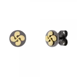 Pendientes R-Chic Lauburu Plata Dorada
