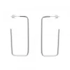 Pendientes Rectangulares Plata 40mm