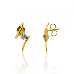 Pendientes Tximist de Plata Bicolor