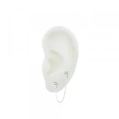 Piercing Eguzkilore y Piercing Circonita Plata