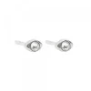 Piercing Ovalad Plata y Circonita 2 Uds