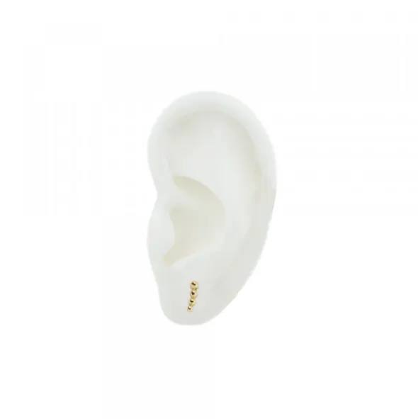 Piercing Trepador Bolitas Oro 2ud.