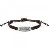 Pulsera Aita Marrón Plata Acabado Rústico