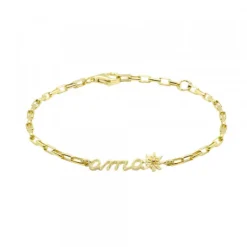 Pulsera Ama Bayona Plata Dorada