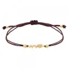 Pulsera Ama Berria Macramé Plata Dorada