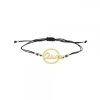 Pulsera Ama Calada Plata Dorada