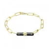 Pulsera Bayona Eslabones Plata Dorada y Rutenio