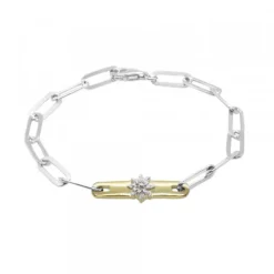 Pulsera Bayona Eslabones Plata
